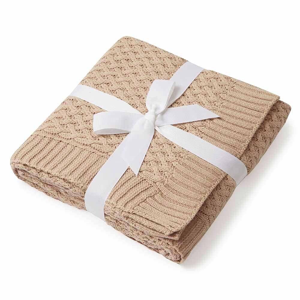 Snuggle Hunny Organic Baby Blanket with name embroided