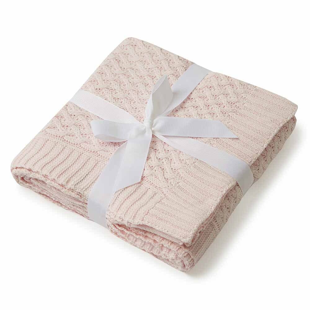 Snuggle Hunny Organic Baby Blanket with name embroided