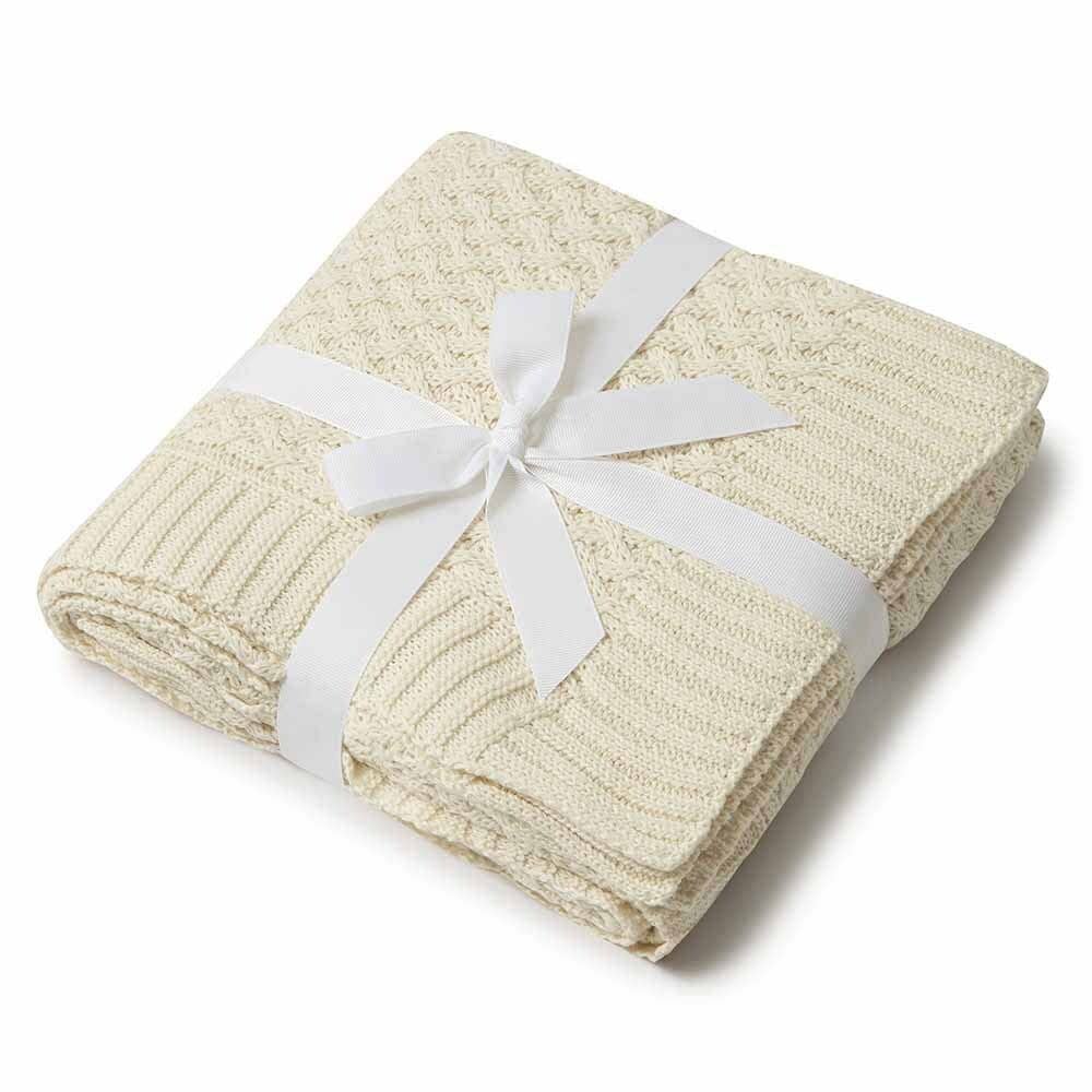 Snuggle Hunny Organic Baby Blanket with name embroided