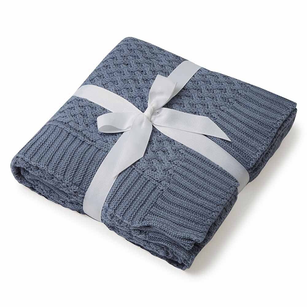 Snuggle Hunny Organic Baby Blanket with name embroided