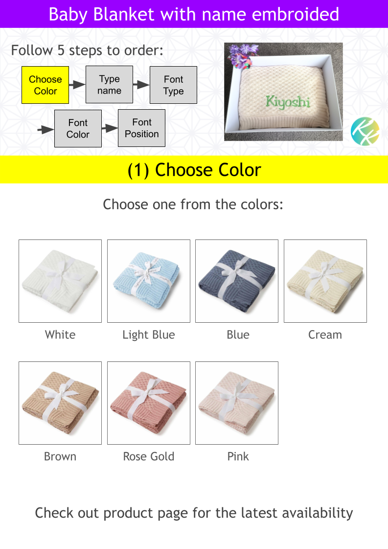 Snuggle Hunny Organic Baby Blanket with name embroided