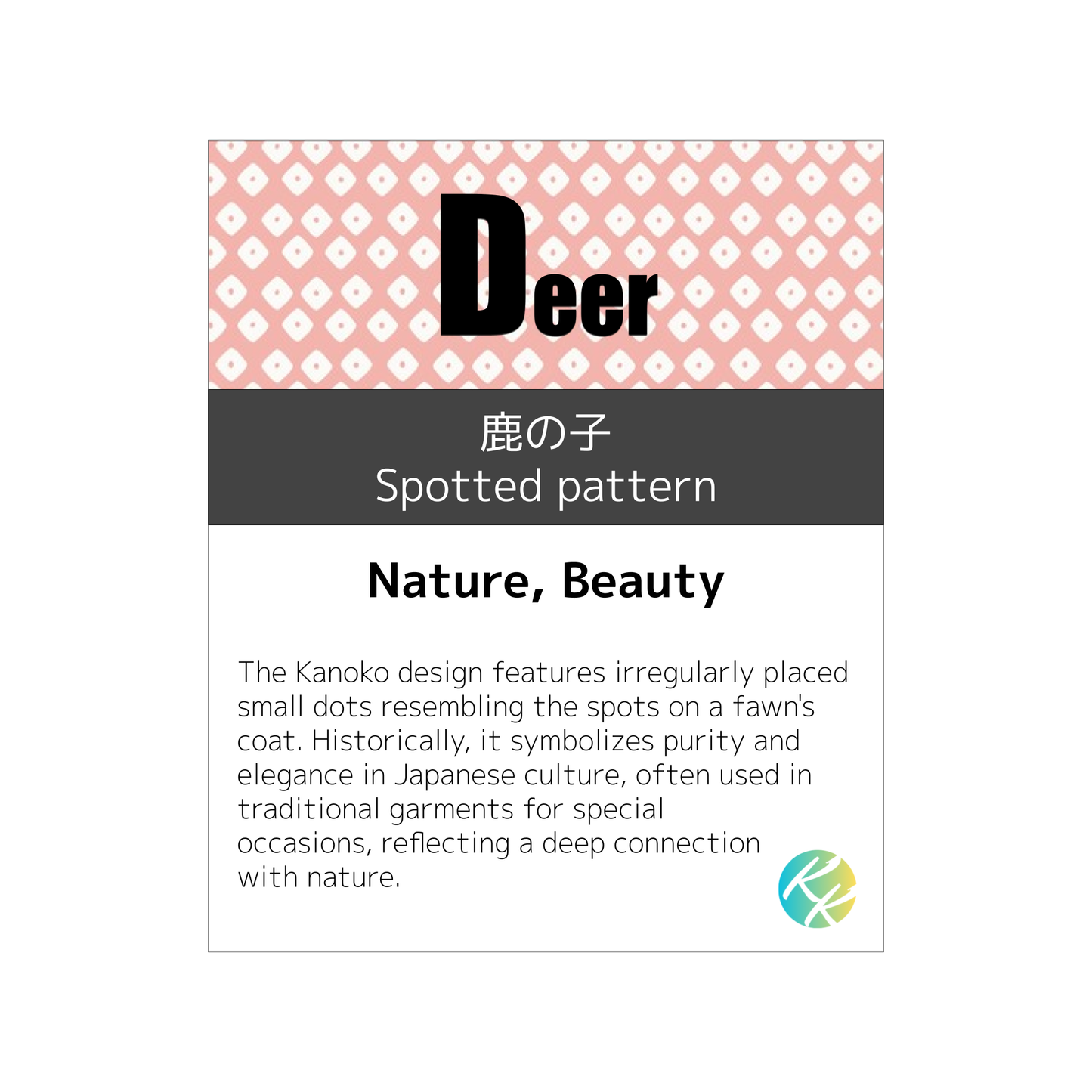 D (Deer Skin Kanoko) Wagara Face Washer – Personalised