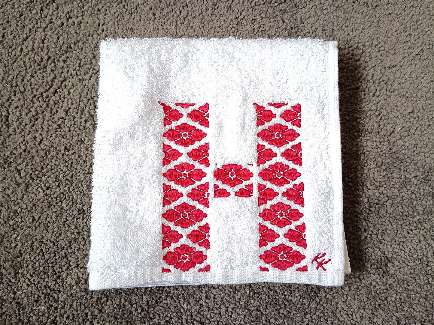 H (Hanabishi) Wagara Face Washer – Personalised