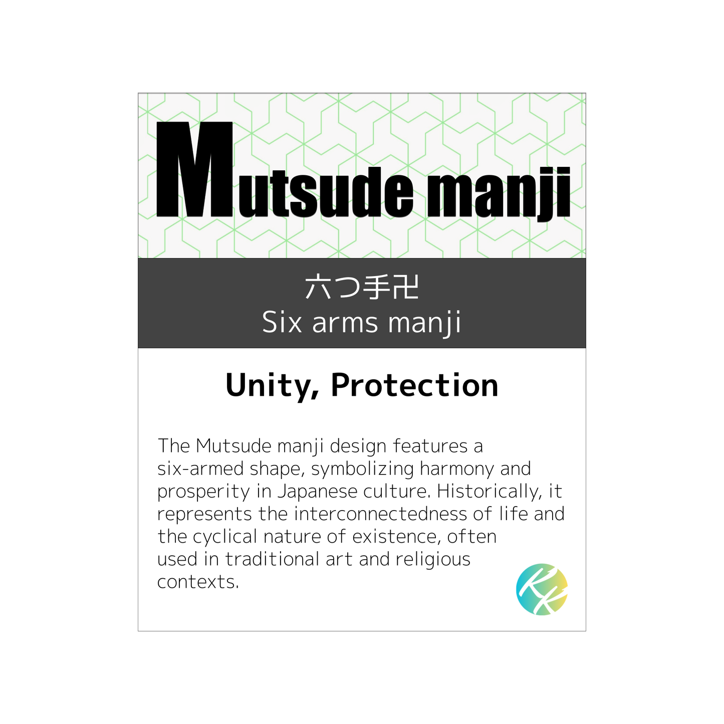 M (Mutsude Manji) Wagara Face Washer – Personalised