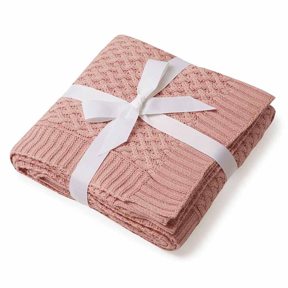 Snuggle Hunny Organic Baby Blanket with name embroided