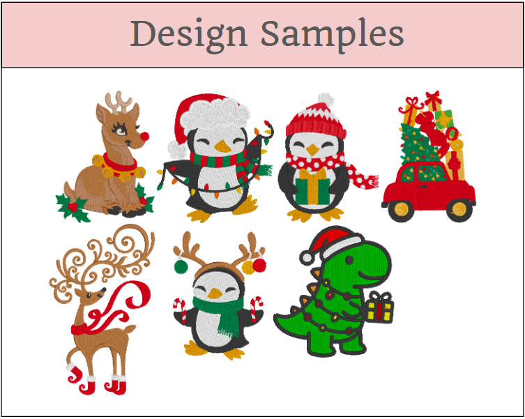 Christmas Stocking with name and image embroidered