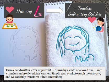 Timeless Stitched Memories – Face Washer