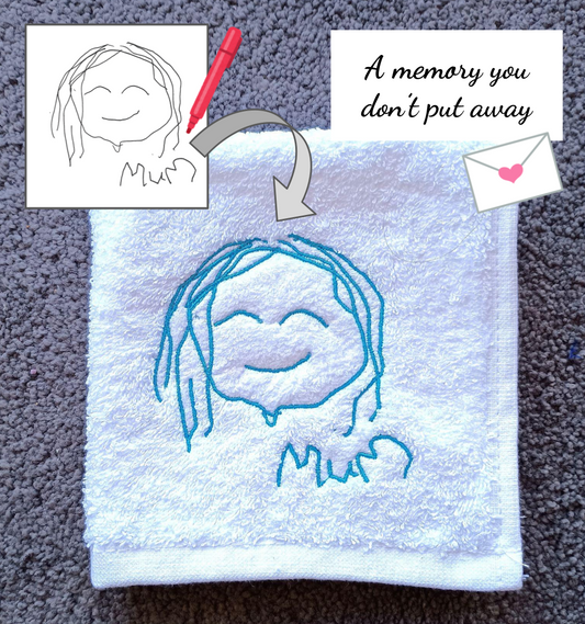 Timeless Stitched Memories – Face Washer