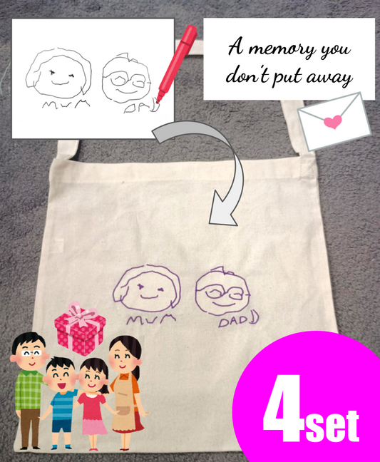 Timeless Stitched Memories – Tote bag (Family Gift Set - 4 items)