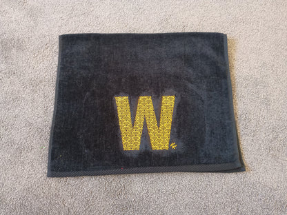 Seigaiha (W) Black Sports Towel