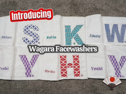 C (Chidori) Wagara Face Washer – Personalised